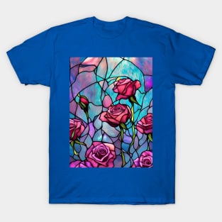 Stained Glass Roses T-Shirt